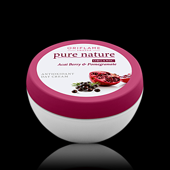 Pure Nature Organic Açai & Pomegranate Antioxidant Day Cream Дневной крем-антиоксидант «Гранат и ягода асаи»
